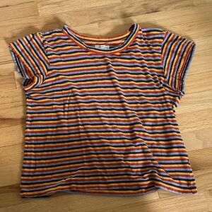 Madewell striped box tee